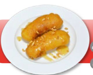 134-Plátano frito con miel líquido (2 Ud.)