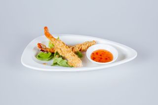 6. Gamberi fritti con mandorle