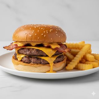 Doble smash bacon burger