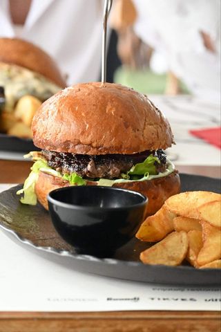 Boki the bear burger + Classic burger + onion rings + krompir - AKCIJA