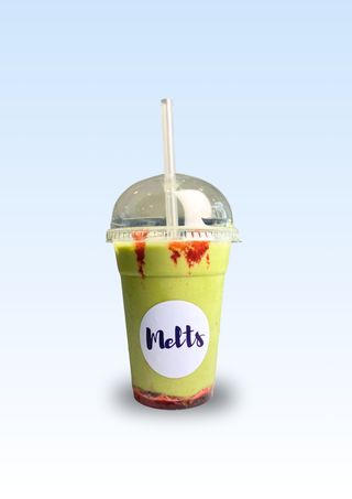 Iced Matcha Latte Fraise