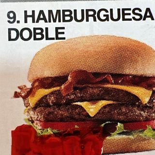 1 Hamburger Doble  Pollo o Ternera