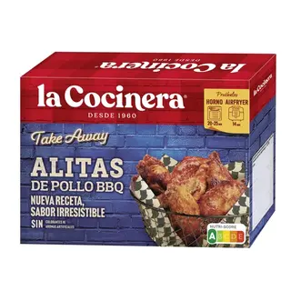Alitas de pollo barbacoa La cocinera caja 300 g