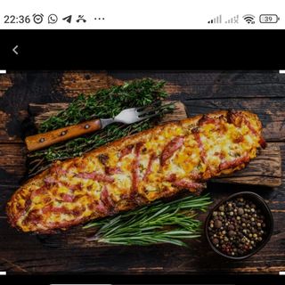 Baguette Viande Hachée avec frites