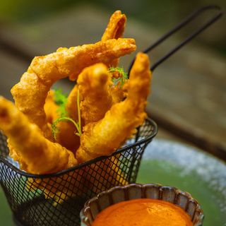 Krewetki w tempurze (5szt)