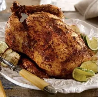 Menú pollo asado