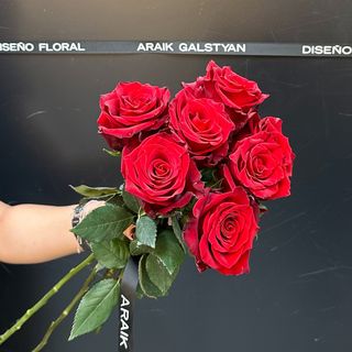 Ramo de 7 Rosas Rojas