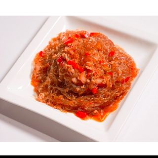 Spaghetti di soia con maiale piccante