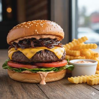 Countryside beef burger
