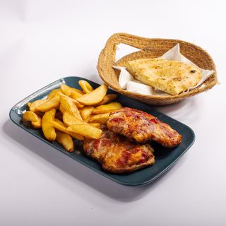 Punjeni pileći batak zabatak s prilogom