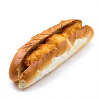 Bocadillo De Filete De Pescado Empanado