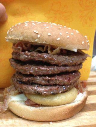Hamburger double western bacon XXL singolo