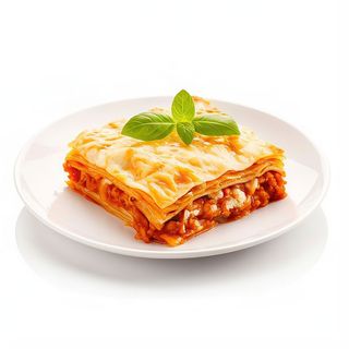 Lasaña de carne de ternera cooked