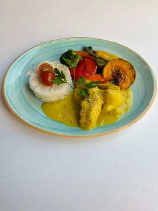 Pollo al curry (sin gluten)