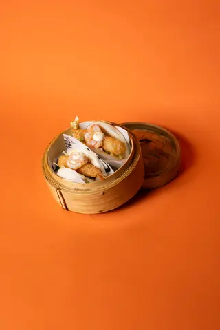 Cocktail prawns bao 2 pezzi