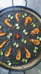 Arroz negro de mariscos "Sin Gluten"