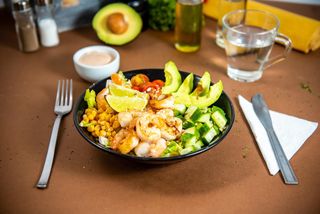 Exotic shrimp salad