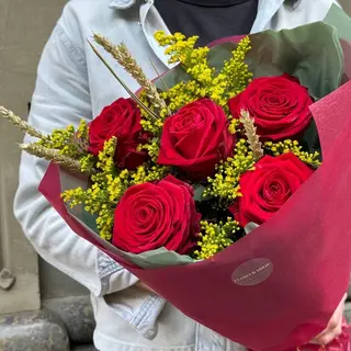 Bouquet Sant Jordi - 5 Rosas
