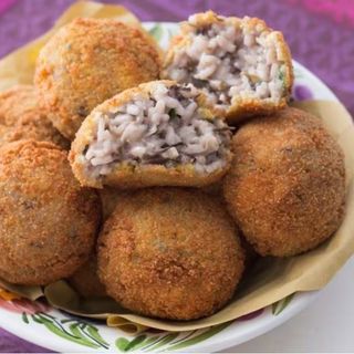 Supplì radicchio e gorgonzola