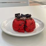 Cookie red velvet rellena de nutella 