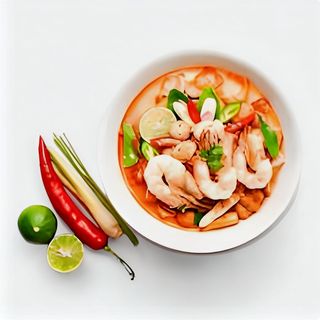Crevettes à la sauce Thaïlandaise