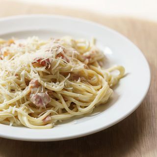 Spaguettis Con Salsa Carbonara