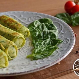 Млинці Шпинатні З Крем Сиром