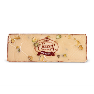 Turrón de Yogur con Pistacho Vicens Individual 80 Gr.