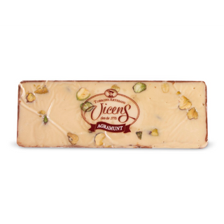 Turrón de Yogur con Pistacho Vicens Individual 80 Gr.