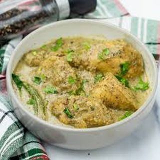 Chicken Methi Kali Mirch with Naan