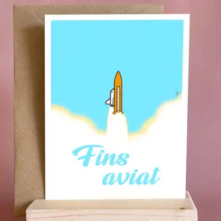 Tarjeta "Fins aviat"