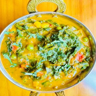 Sag Vegetable com Arroz