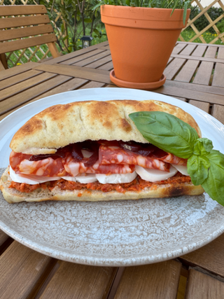 Schiacciata n'duja z salami (200g)