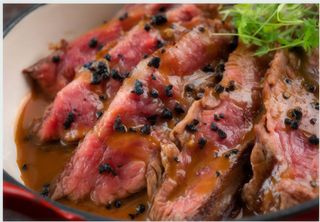 184. Solomillo De Ternera En Salsa De Ostras