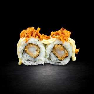 80. Uramaki De Llagostí Arrebossat I Ceba Fregida (8 Uds.)