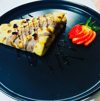 Clatita cu nutella si banana