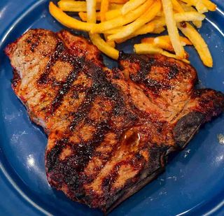 Masala steak & chips