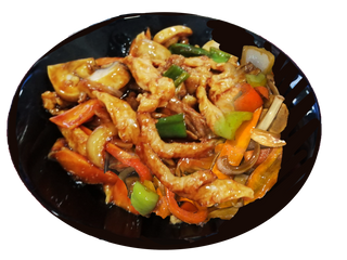 Пиле със зеленчуци (420)