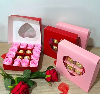 Caixa Rosas de Sabão com Chocolates