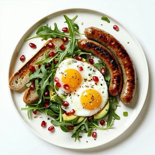 Eggs & veg sausage