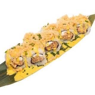 Uramaki de salmón cocido (4 pzs.)