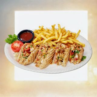 Grilled Vegetable Club Sandwich