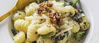 Ñoquis con salsa roquefort