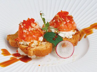 Bruschetta sake 2 pezzi