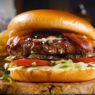 Kaifu Wagyu  Burger  con Patat Frita