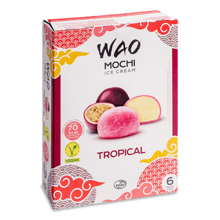Десерт Wao Mochi з сорбетом з тропічними фруктами в рисовому тісті (210г)