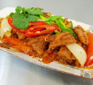 Требуха жареная