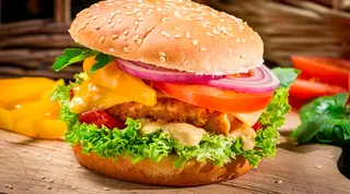 Burger hello chicken