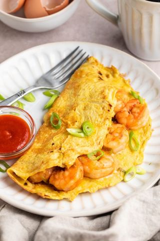 Omelete de Camarão
