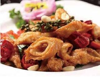 97. Intestino di maiale saltato con peperoncino piccante